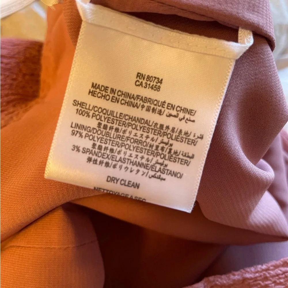 BCBG MAXAZRIA Dusty Rose One Shoulder Audrey Dress - Picture 7 of 7